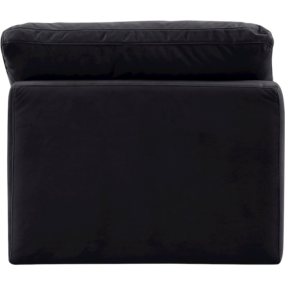 Indulge Black Velvet Armless Chair