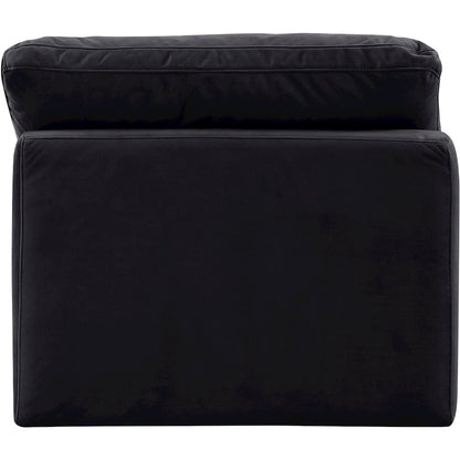 Indulge Black Velvet Armless Chair