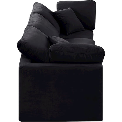 Indulge Black Velvet Modular Sofa