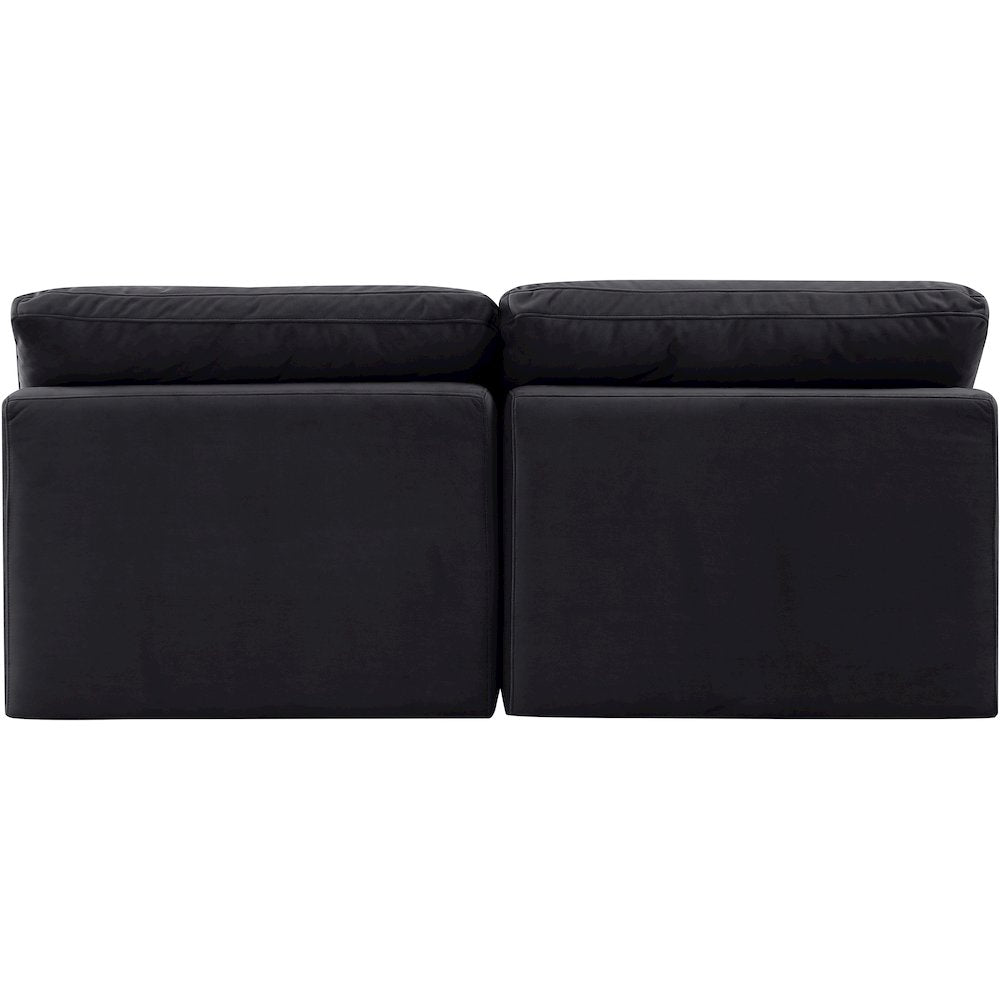 Indulge Black Velvet Modular Sofa