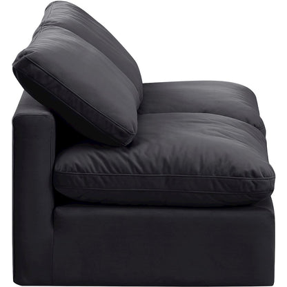 Indulge Black Velvet Modular Sofa