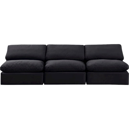 Indulge Black Velvet Modular Sofa