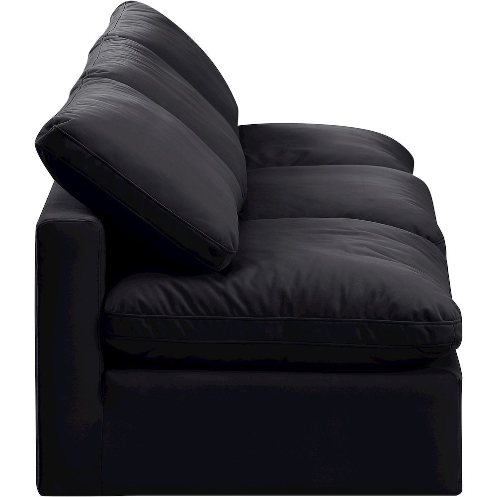 Indulge Black Velvet Modular Sofa