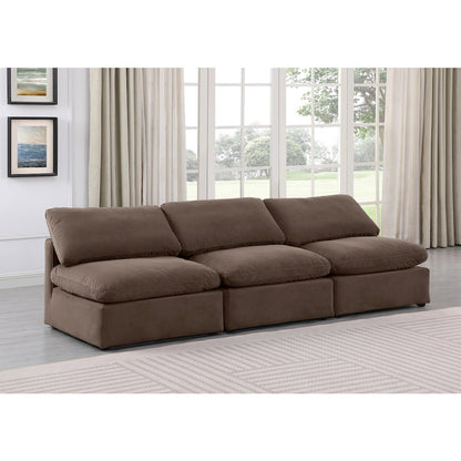 Indulge Brown Velvet Modular Sofa