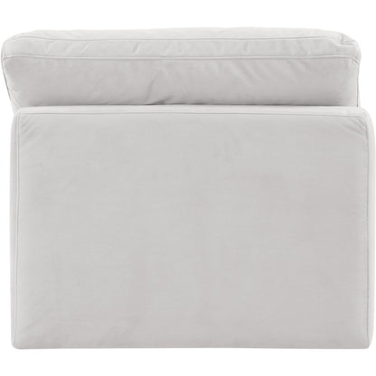 Indulge Cream Velvet Armless Chair