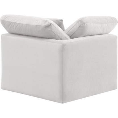 Indulge Cream Velvet Corner Chair
