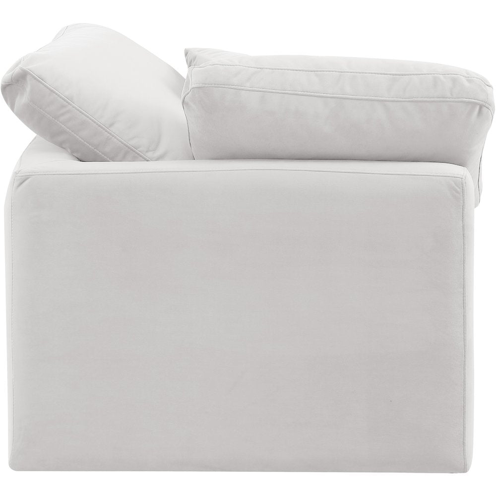Indulge Cream Velvet Corner Chair