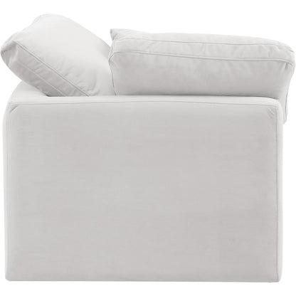 Indulge Cream Velvet Corner Chair