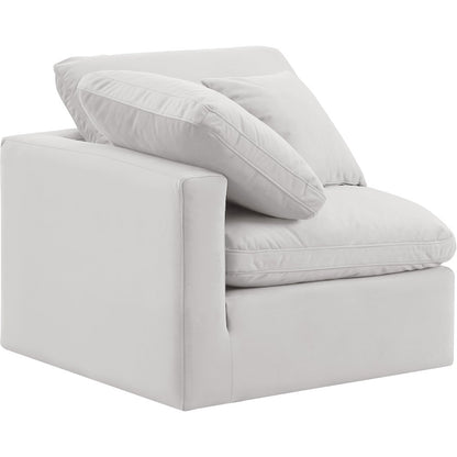 Indulge Cream Velvet Corner Chair