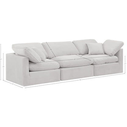 Indulge Cream Velvet Modular Sofa
