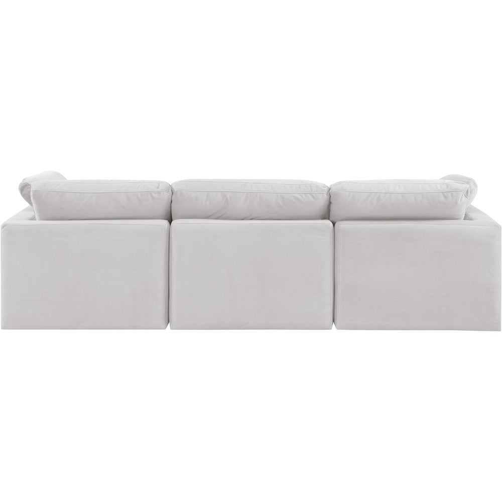 Indulge Cream Velvet Modular Sofa