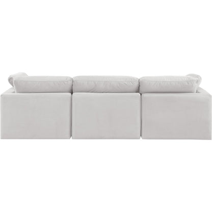 Indulge Cream Velvet Modular Sofa