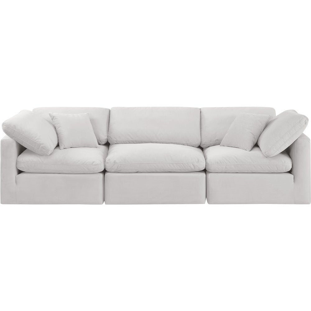 Indulge Cream Velvet Modular Sofa