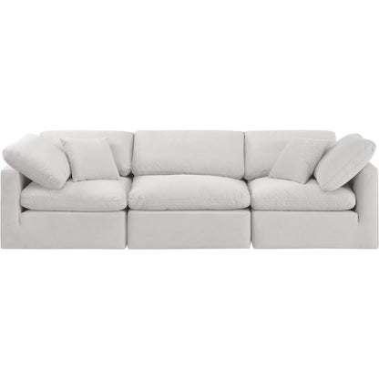 Indulge Cream Velvet Modular Sofa