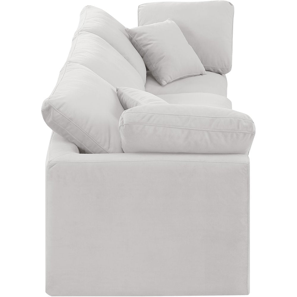 Indulge Cream Velvet Modular Sofa