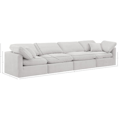Indulge Cream Velvet Modular Sofa