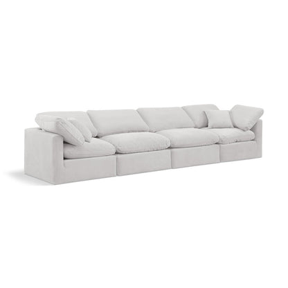 Indulge Cream Velvet Modular Sofa