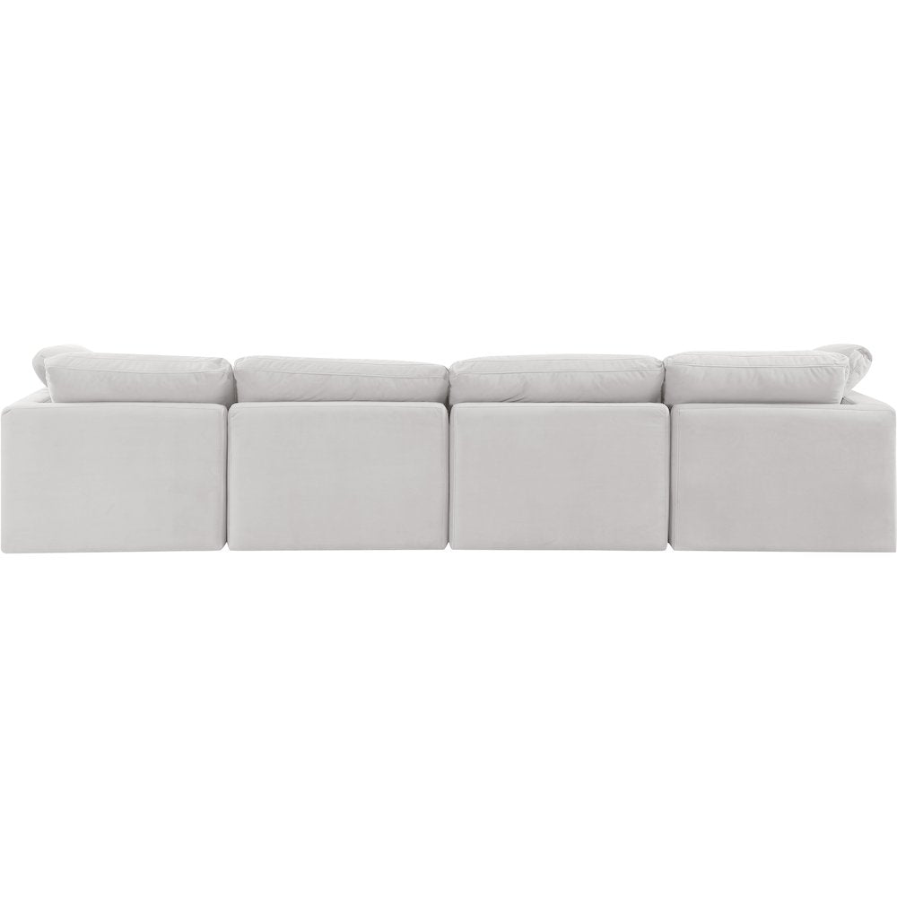 Indulge Cream Velvet Modular Sofa