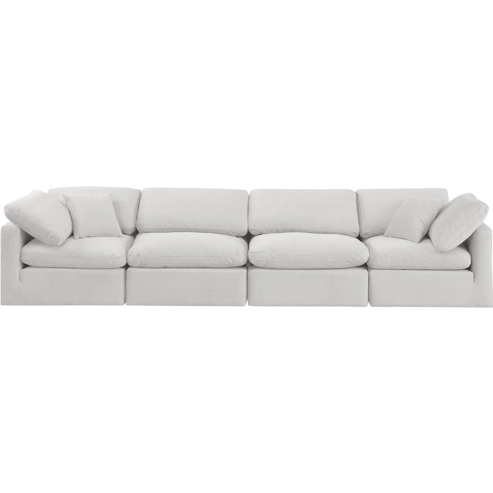 Indulge Cream Velvet Modular Sofa