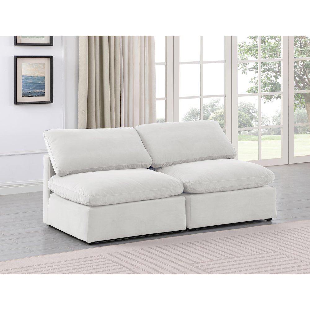 Indulge Cream Velvet Modular Sofa