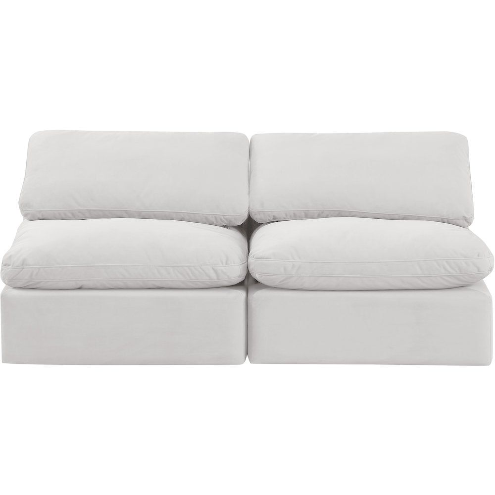 Indulge Cream Velvet Modular Sofa