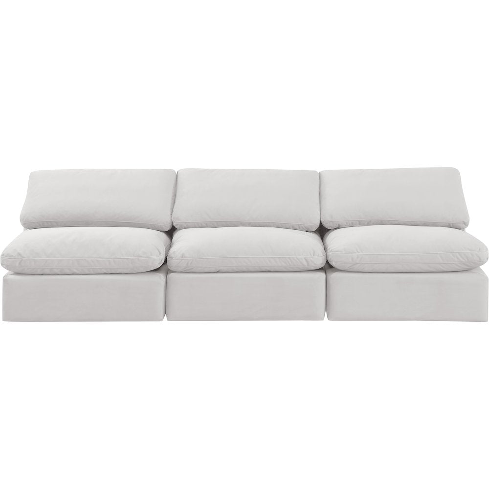 Indulge Cream Velvet Modular Sofa