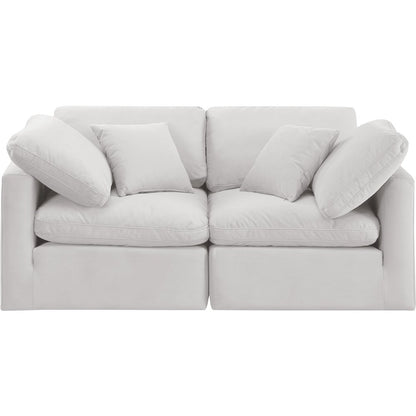 Indulge Cream Velvet Modular Sofa