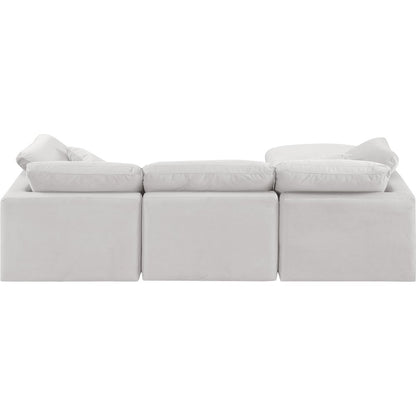 Indulge Cream Velvet Modular Sectional