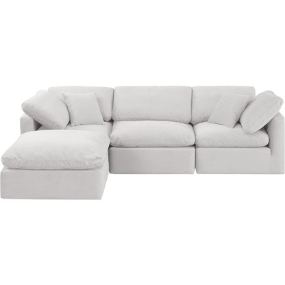 Indulge Cream Velvet Modular Sectional