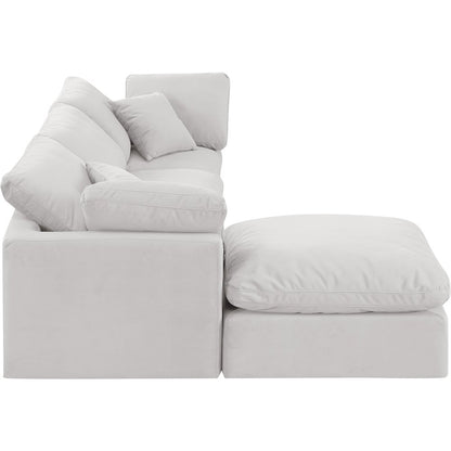 Indulge Cream Velvet Modular Sectional