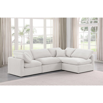 Indulge Cream Velvet Modular Sectional
