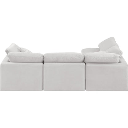 Indulge Cream Velvet Modular Sectional