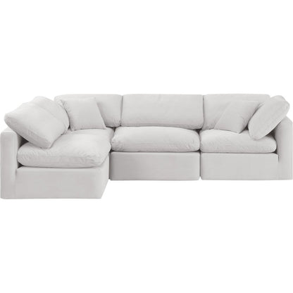 Indulge Cream Velvet Modular Sectional
