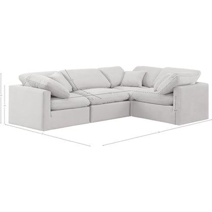 Indulge Cream Velvet Modular Sectional