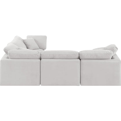 Indulge Cream Velvet Modular Sectional