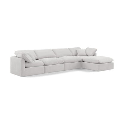 Indulge Cream Velvet Modular Sectional