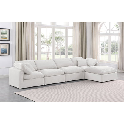 Indulge Cream Velvet Modular Sectional