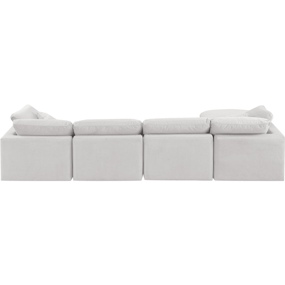 Indulge Cream Velvet Modular Sectional