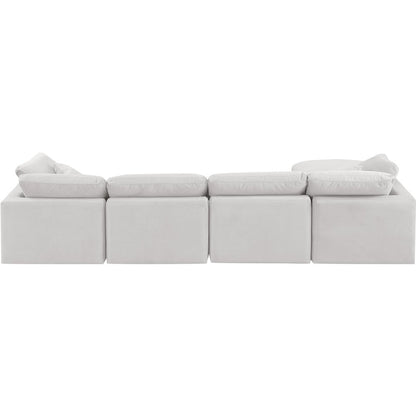 Indulge Cream Velvet Modular Sectional