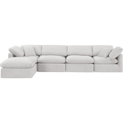 Indulge Cream Velvet Modular Sectional