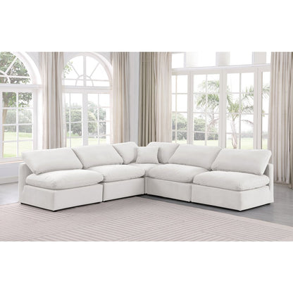 Indulge Cream Velvet Modular Sectional