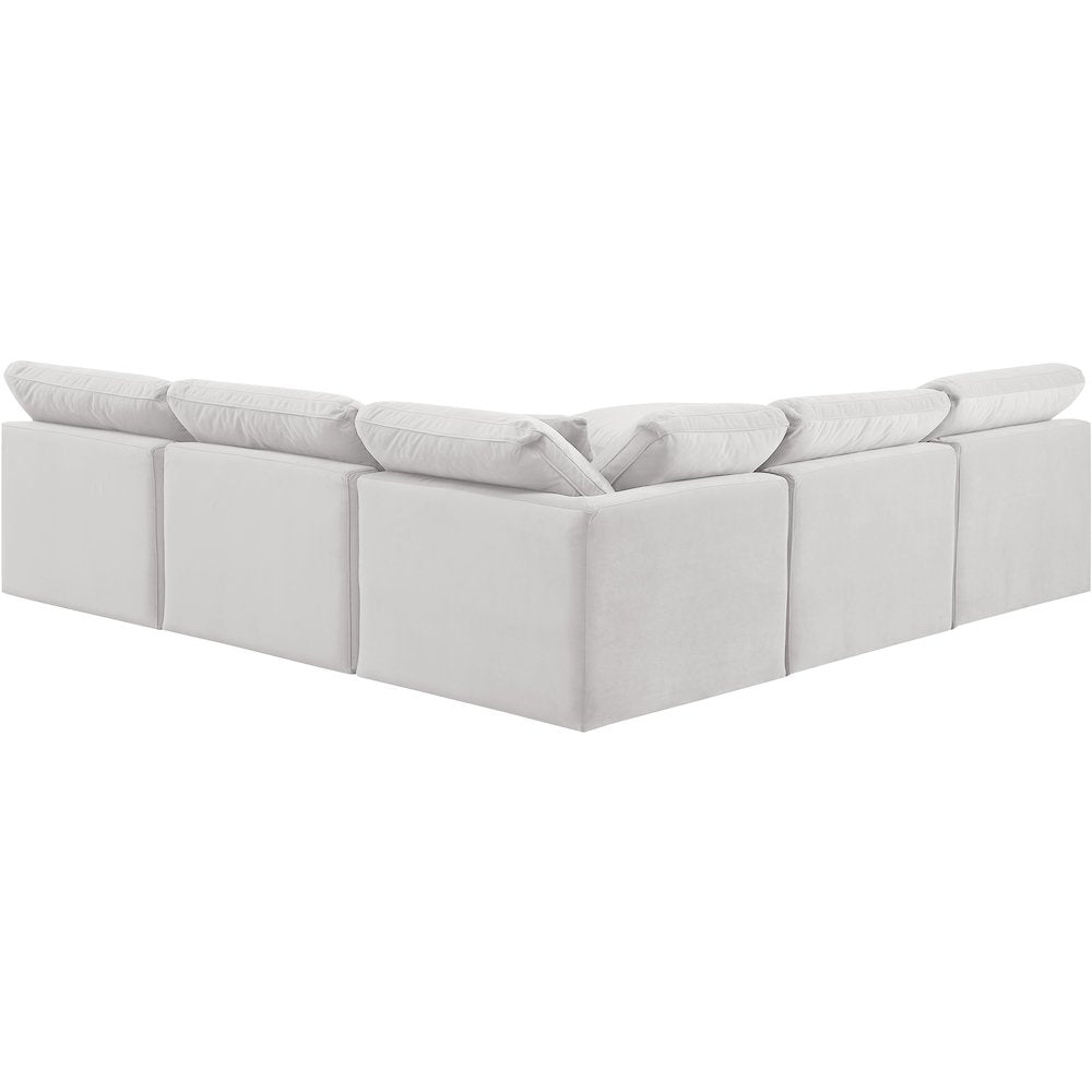 Indulge Cream Velvet Modular Sectional