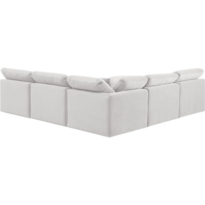 Indulge Cream Velvet Modular Sectional