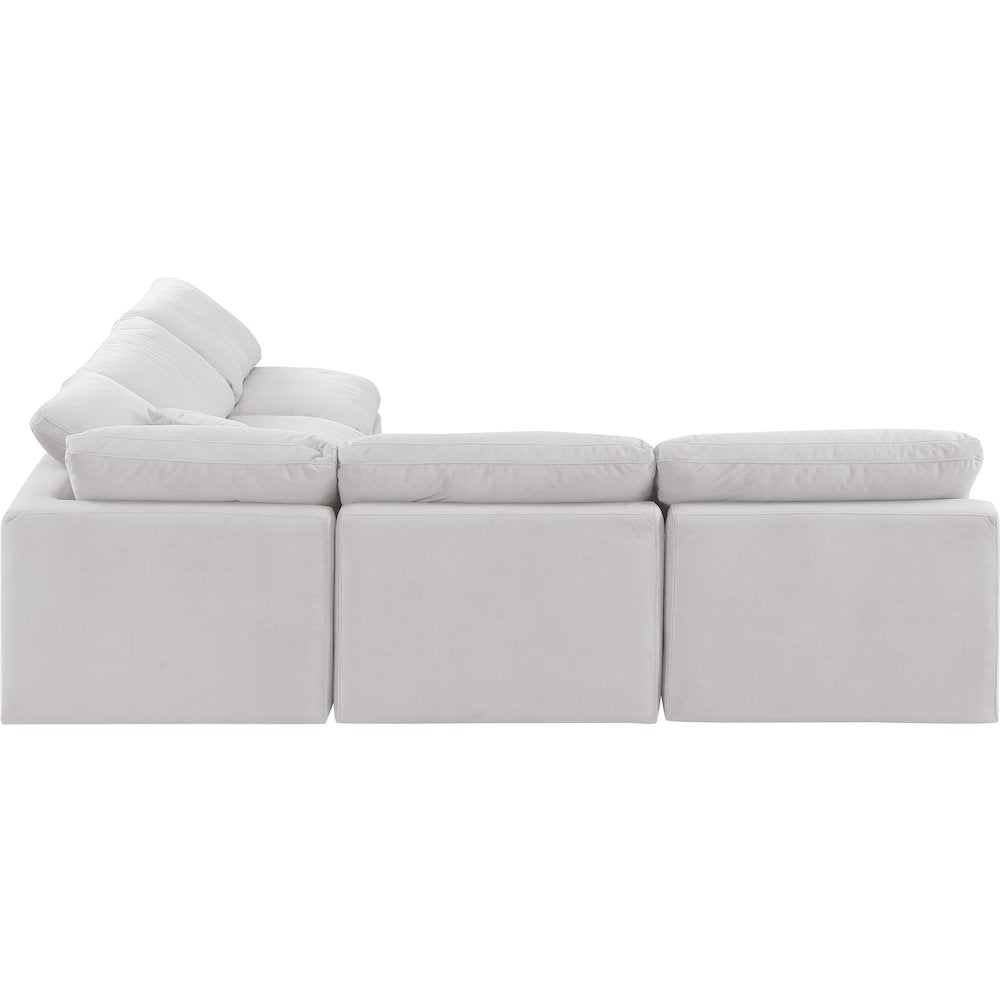 Indulge Cream Velvet Modular Sectional