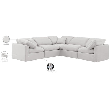 Indulge Cream Velvet Modular Sectional