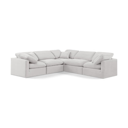 Indulge Cream Velvet Modular Sectional