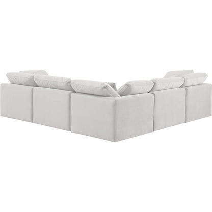 Indulge Cream Velvet Modular Sectional