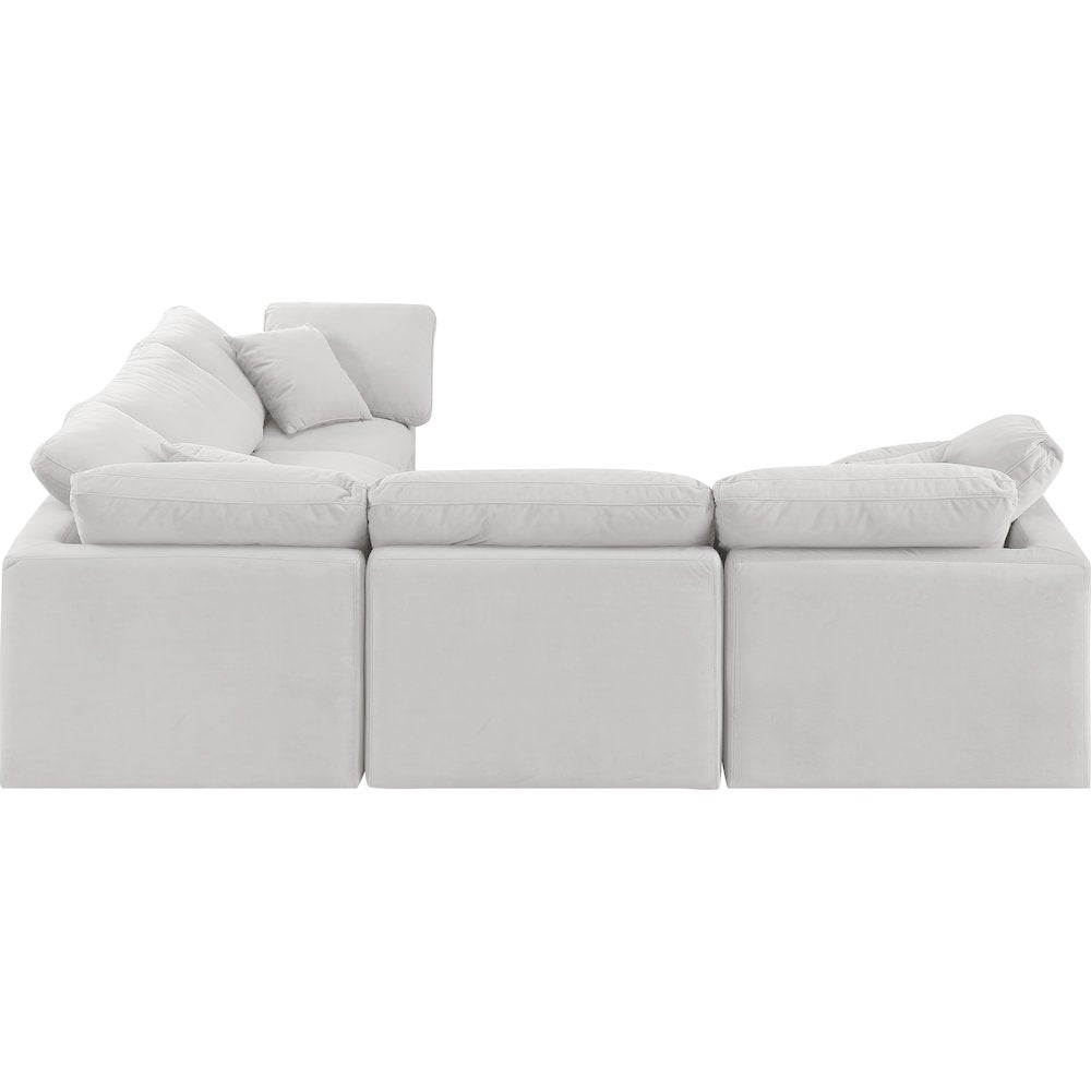 Indulge Cream Velvet Modular Sectional