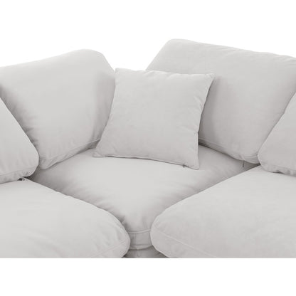 Indulge Cream Velvet Modular Sectional