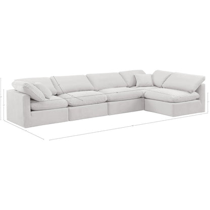 Indulge Cream Velvet Modular Sectional